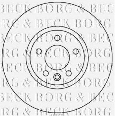 гальмівний диск BORG & BECK BBD5964S