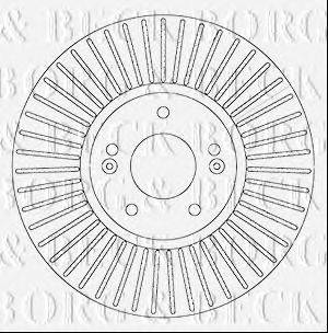 BORG & BECK BBD6065S гальмівний диск