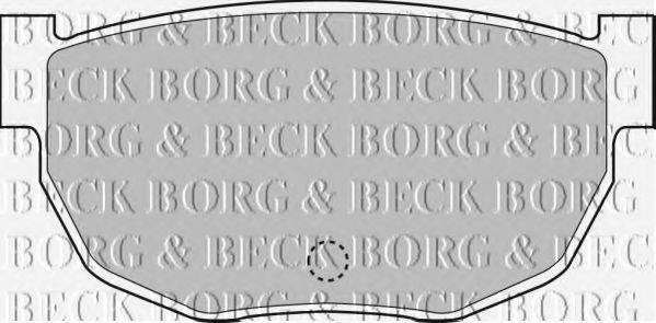 BORG & BECK BBP1046 Комплект гальмівних колодок, дискове гальмо