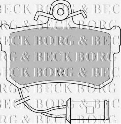 BORG & BECK BBP1161 Комплект гальмівних колодок, дискове гальмо