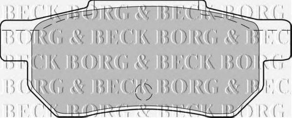 BORG & BECK BBP1237 Комплект гальмівних колодок, дискове гальмо