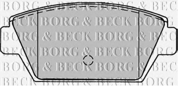 BORG & BECK BBP1243 Комплект гальмівних колодок, дискове гальмо