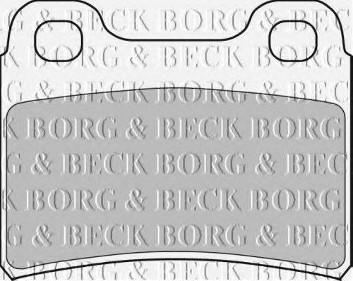 BORG & BECK BBP1304 Комплект гальмівних колодок, дискове гальмо