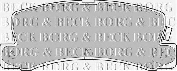BORG & BECK BBP1405 Комплект гальмівних колодок, дискове гальмо