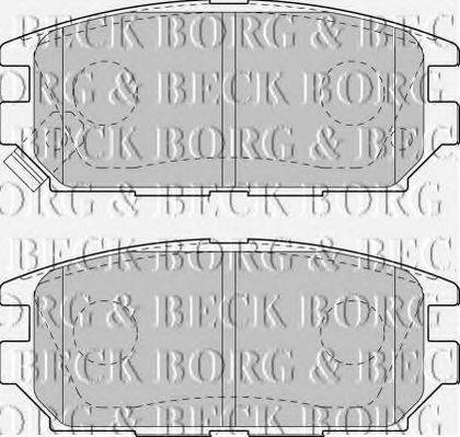 BORG & BECK BBP1489 Комплект гальмівних колодок, дискове гальмо