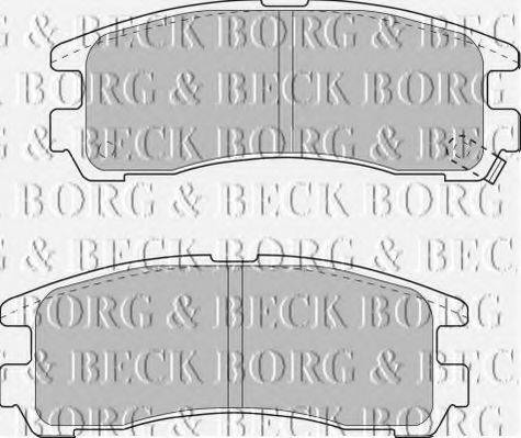 BORG & BECK BBP1500 Комплект гальмівних колодок, дискове гальмо