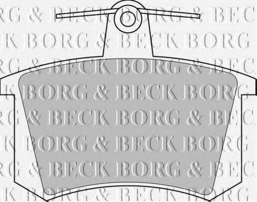 BORG & BECK BBP1503 Комплект гальмівних колодок, дискове гальмо