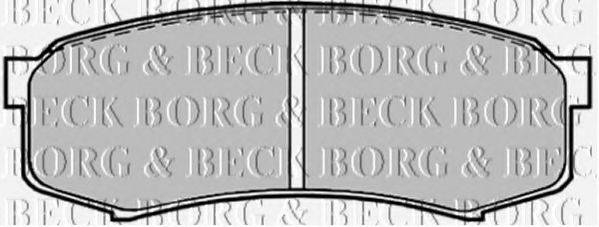 BORG & BECK BBP1514 Комплект гальмівних колодок, дискове гальмо