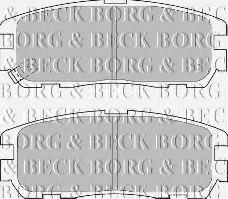 BORG & BECK BBP1517 Комплект гальмівних колодок, дискове гальмо