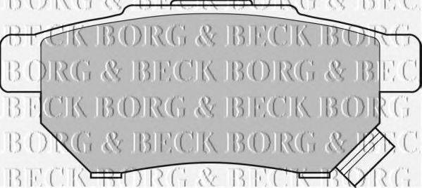 BORG & BECK BBP1526 Комплект гальмівних колодок, дискове гальмо