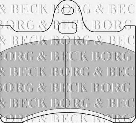 BORG & BECK BBP1538 Комплект гальмівних колодок, дискове гальмо