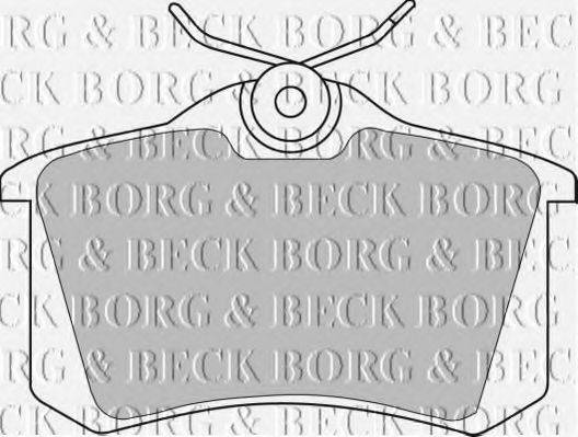 BORG & BECK BBP1542 Комплект гальмівних колодок, дискове гальмо