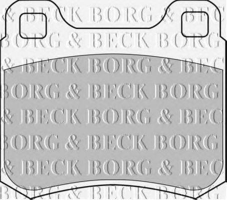 BORG & BECK BBP1544 Комплект гальмівних колодок, дискове гальмо