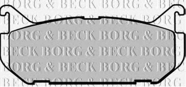 BORG & BECK BBP1546 Комплект гальмівних колодок, дискове гальмо