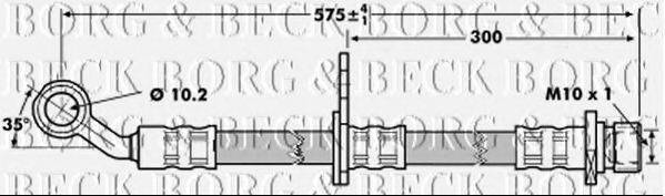 BORG & BECK BBH7016 Гальмівний шланг