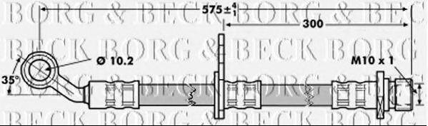 BORG & BECK BBH7017 Гальмівний шланг