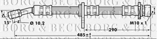 BORG & BECK BBH7018 Гальмівний шланг