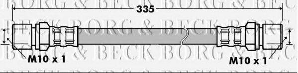 BORG & BECK BBH7199 Гальмівний шланг