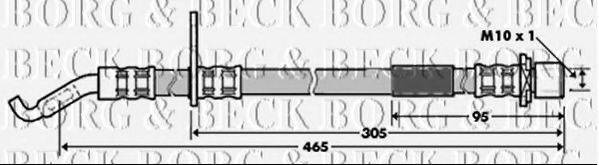 BORG & BECK BBH7329 Гальмівний шланг