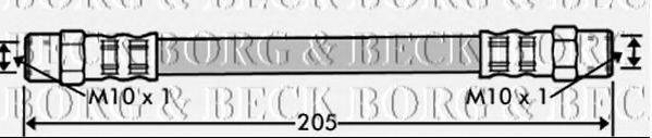 BORG & BECK BBH7340 Гальмівний шланг
