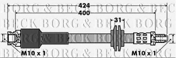 BORG & BECK BBH7426 Гальмівний шланг