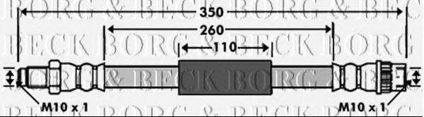 BORG & BECK BBH7512 Гальмівний шланг