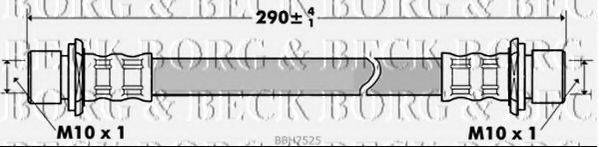 BORG & BECK BBH7525 Гальмівний шланг