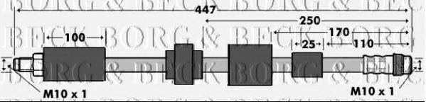 BORG & BECK BBH7530 Гальмівний шланг