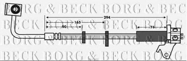 BORG & BECK BBH7622 Гальмівний шланг