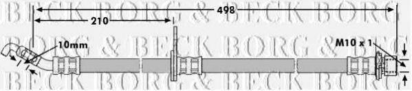 BORG & BECK BBH7633 Гальмівний шланг