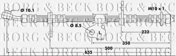 BORG & BECK BBH6198 Гальмівний шланг