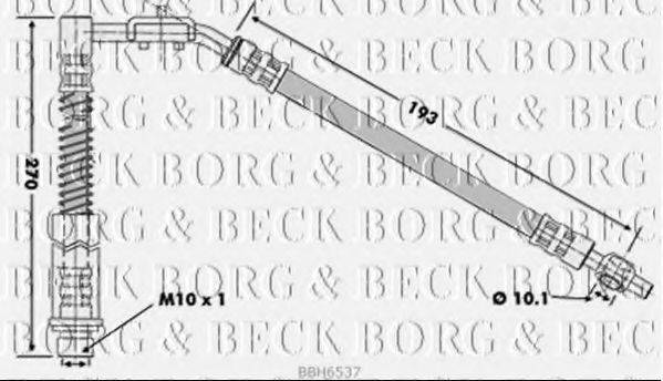 BORG & BECK BBH6537 Гальмівний шланг