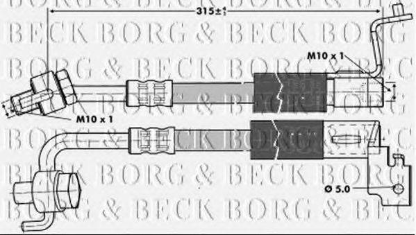 BORG & BECK BBH6694 Гальмівний шланг