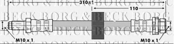 BORG & BECK BBH6735 Гальмівний шланг