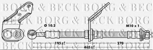 BORG & BECK BBH6741 Гальмівний шланг