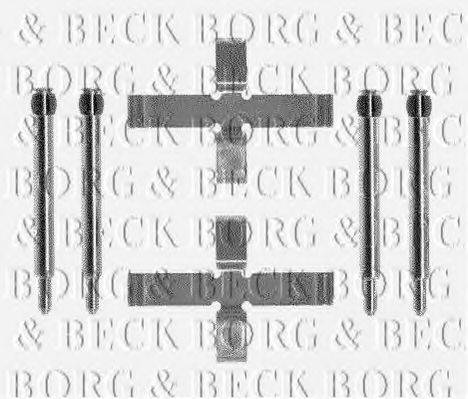 BORG & BECK BBK1193 Комплектуючі, колодки дискового гальма