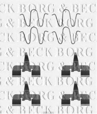 BORG & BECK BBK1206 Комплектуючі, колодки дискового гальма