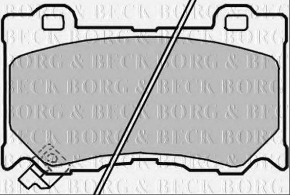 BORG & BECK BBP2363 Комплект гальмівних колодок, дискове гальмо