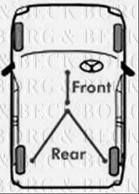 BORG & BECK BKB1141 Трос, стоянкова гальмівна система