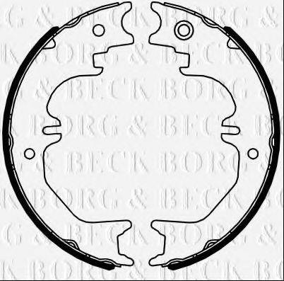 BORG & BECK BBS6461 Комплект гальмівних колодок