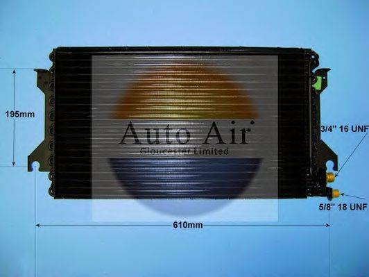 AUTO AIR GLOUCESTER 161253 Конденсатор, кондиціонер