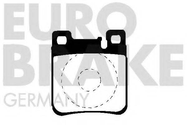 EUROBRAKE 5502223323 Комплект гальмівних колодок, дискове гальмо