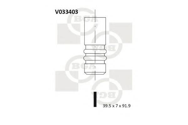 FAI AUTOPARTS IV39335 Впускний клапан