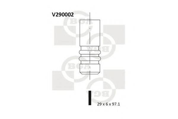 BGA V290002 Впускний клапан