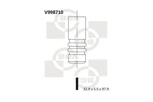 BGA V998710 Впускний клапан