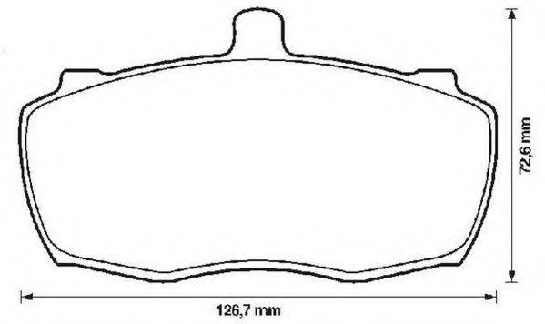 LEYLAND-DAF RTC3348 Комплект гальмівних колодок, дискове гальмо