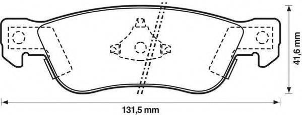 ISUZU 4317037 Комплект гальмівних колодок, дискове гальмо