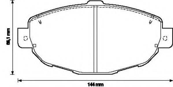SIMER 1062 Комплект гальмівних колодок, дискове гальмо