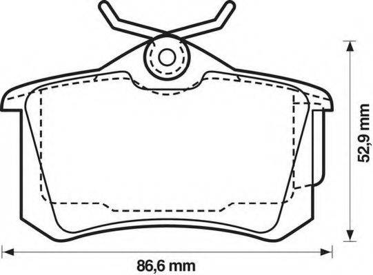 BREMBO DP68022 Комплект гальм, дисковий гальмівний механізм