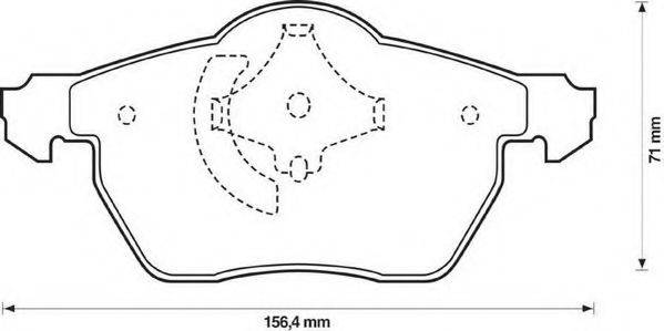 SIMER 581.5 Комплект гальмівних колодок, дискове гальмо